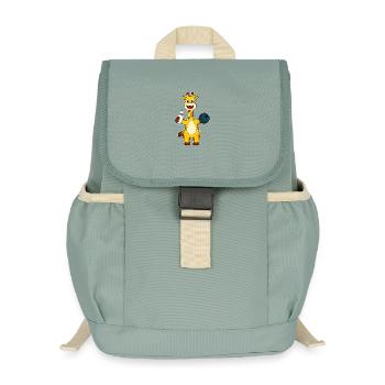 Boule de bowling girafe - Sac à dos enfant recyclé - vert lichen - Devant