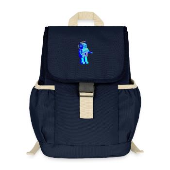 robotnik dance - old school robots - Kinder Recycelter Rucksack - Navy - Vorne