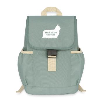 Yorkshire Terrier - Kids’ Recycled Backpack - stonewash green - Front