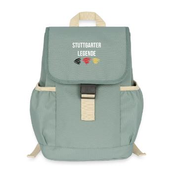 Stuttgarter Legende - Kinder Recycelter Rucksack - Nebelgrün - Vorne