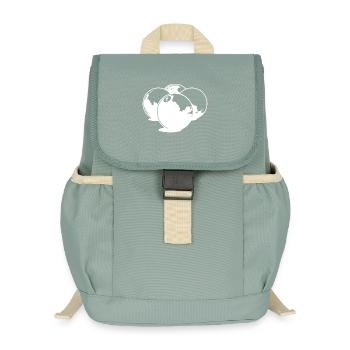 Billiard Balls Drawing - Kids’ Recycled Backpack - stonewash green - Front