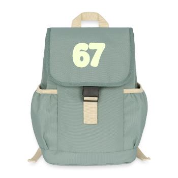67 - Kinder Recycelter Rucksack - Nebelgrün - Vorne