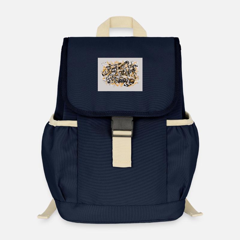 Tag Without a Face - Kids’ Recycled Backpack - navy