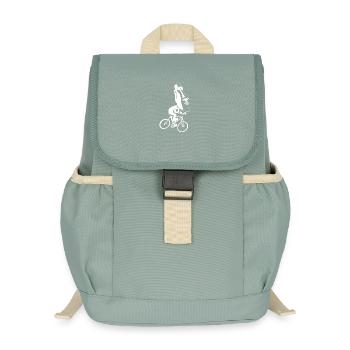 Fahrradtour zur Osterinsel (Weiß) - Kinder Recycelter Rucksack - Nebelgrün - Vorne