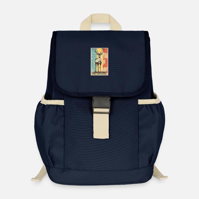 Renne Renne - Sac à dos enfant recyclé - bleu marine