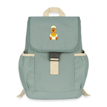 Duck egg - Kids’ Recycled Backpack - stonewash green - Front