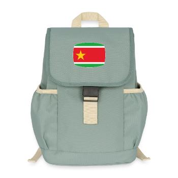 Flagge von Guadeloupe - Kinder Recycelter Rucksack - Nebelgrün - Vorne
