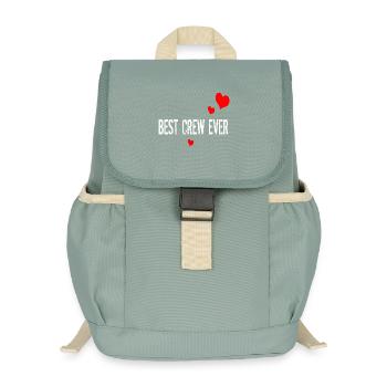 BEST CREW EVER - Kids’ Recycled Backpack - stonewash green - Front
