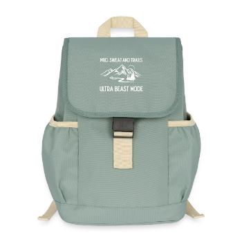 Ultra Running - Schlamm, Schweiß und Trails - Kinder Recycelter Rucksack - Nebelgrün - Vorne