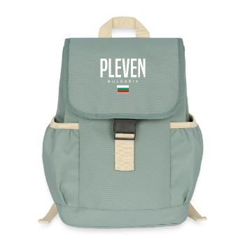 Pleven Bulgaria - Kids’ Recycled Backpack - stonewash green - Front