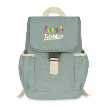 Carnival Escalation - Kids’ Recycled Backpack - stonewash green - Front