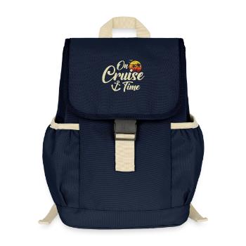 Sommerurlaub während der Kreuzfahrtzeit Kreuzfahrtreise - Kinder Recycelter Rucksack - Navy - Vorne