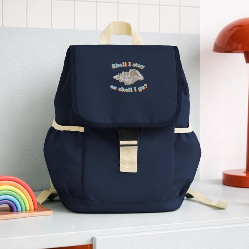 Muschel oder gehen? Kinder Recycelter Rucksack