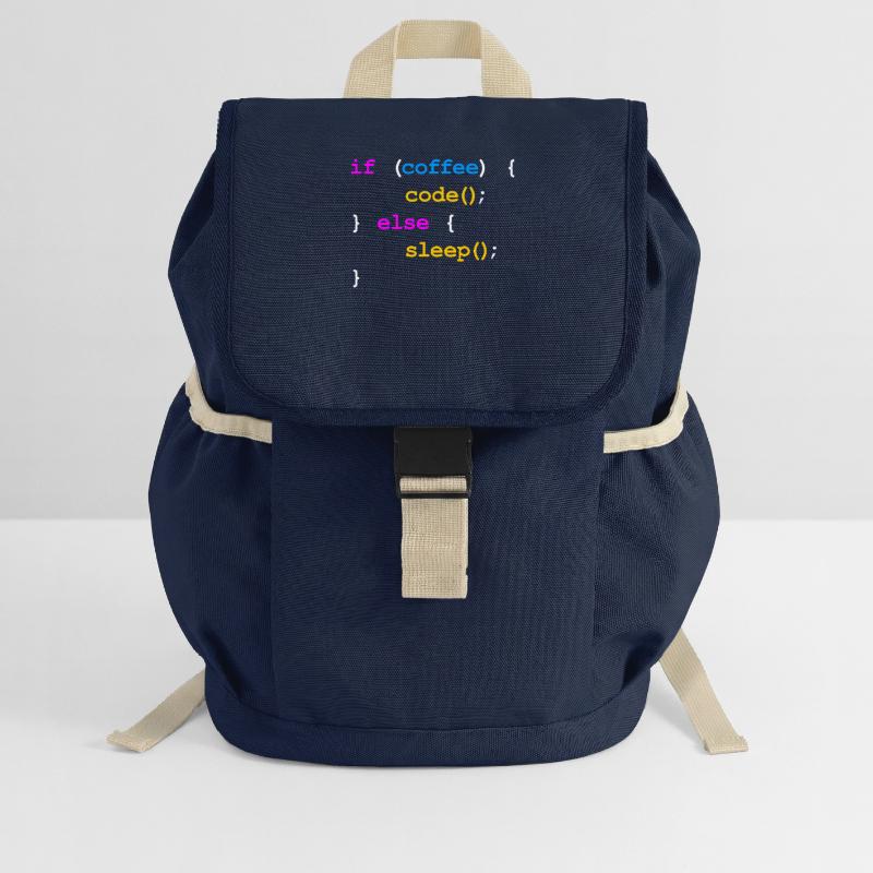 No Coffee No Code Programmer Computer Scientist Kids’ Recycled Backpack