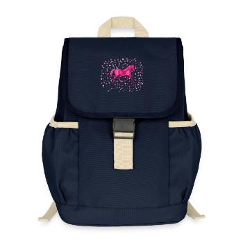 Pony stars - Kids’ Recycled Backpack - navy - Front
