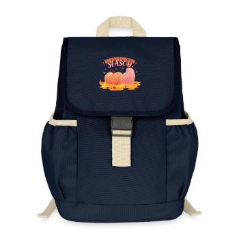 Pumpkin_season - Kids’ Recycled Backpack - navy - Front