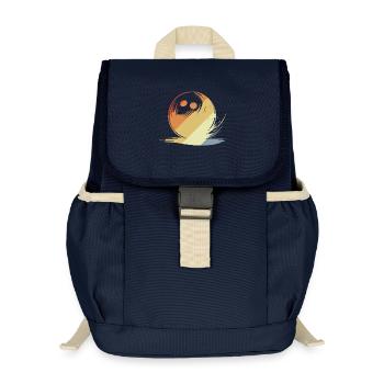 Bowling Zeichnung Retro Stil - Kinder Recycelter Rucksack - Navy - Vorne