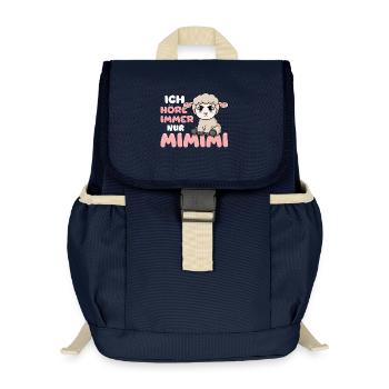 Ich Höre Immer Nur Ein Mimimi Schaf - Kinder Recycelter Rucksack - Navy - Vorne