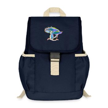 Colorful mushroom dream - Kids’ Recycled Backpack - navy - Front