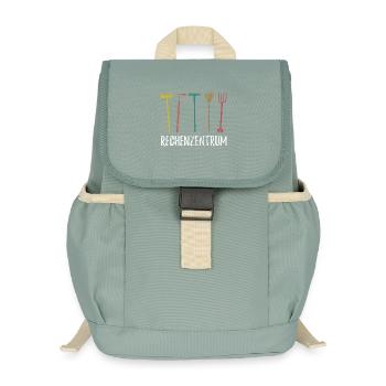 Rechenzentrum - Gärtner Garten Pflanzen - Kinder Recycelter Rucksack - Nebelgrün - Vorne