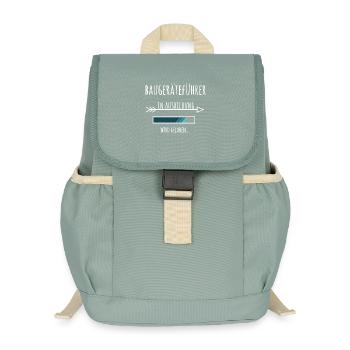 Baugeräteführer Ausbildung Beruf Geschenk - Kinder Recycelter Rucksack - Nebelgrün - Vorne