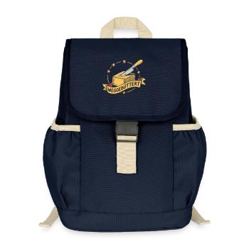 Witziges Weggebuttert - Kinder Recycelter Rucksack - Navy - Vorne