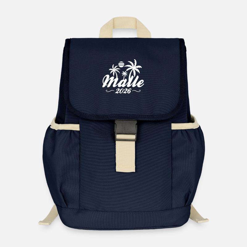 Malle 2026 Palmen Strand - Kinder Recycelter Rucksack - Navy