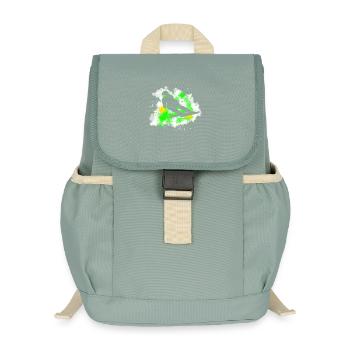 Ski - Sac à dos enfant recyclé - vert lichen - Devant