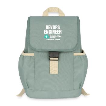 Devops Engineer - Kids’ Recycled Backpack - stonewash green - Front