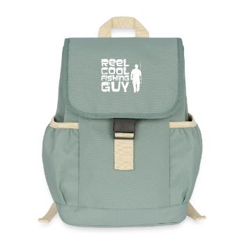Pêcheur cool - Sac à dos enfant recyclé - vert lichen - Devant