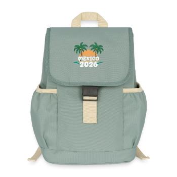 Mexico 2026 - Kids’ Recycled Backpack - stonewash green - Front