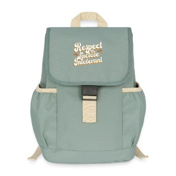 Lactose intolerance Lactose intolerant - Kids’ Recycled Backpack - stonewash green - Front
