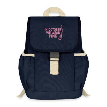 In October We Wear Pink - Kids’ Recycled Backpack - navy - Front