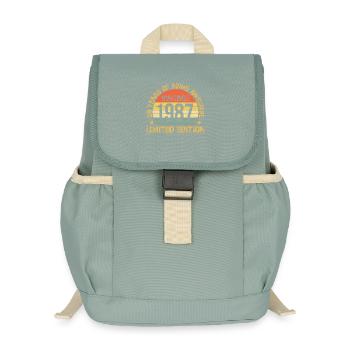Vintage 1987 Motif d’anniversaire Édition Limitée - Sac à dos enfant recyclé - vert lichen - Devant