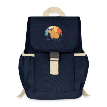 Bon anniversaire - Sac à dos enfant recyclé - bleu marine - Devant