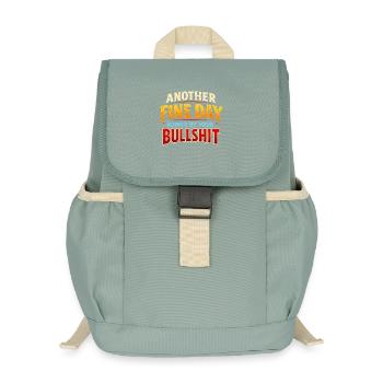 Wieder ein schöner Tag, ruiniert durch deinen Mist - Kinder Recycelter Rucksack - Nebelgrün - Vorne
