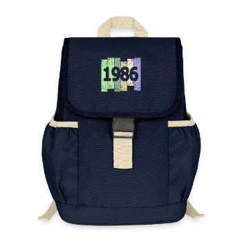 Œuvre d’art 1986 - Sac à dos enfant recyclé - bleu marine - Devant