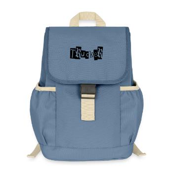 trucker truck babe lkw laster road trip transport - Kinder Recycelter Rucksack - Blaugrau - Vorne