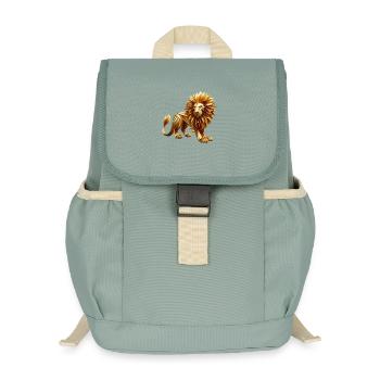 Lion d’or - Sac à dos enfant recyclé - vert lichen - Devant