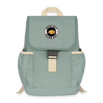 Ente gut alles gut - Kinder Recycelter Rucksack - Nebelgrün - Vorne