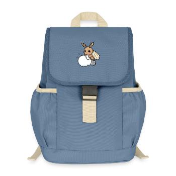 Moth Polishes Lamp - Kids’ Recycled Backpack - steel blue - Front