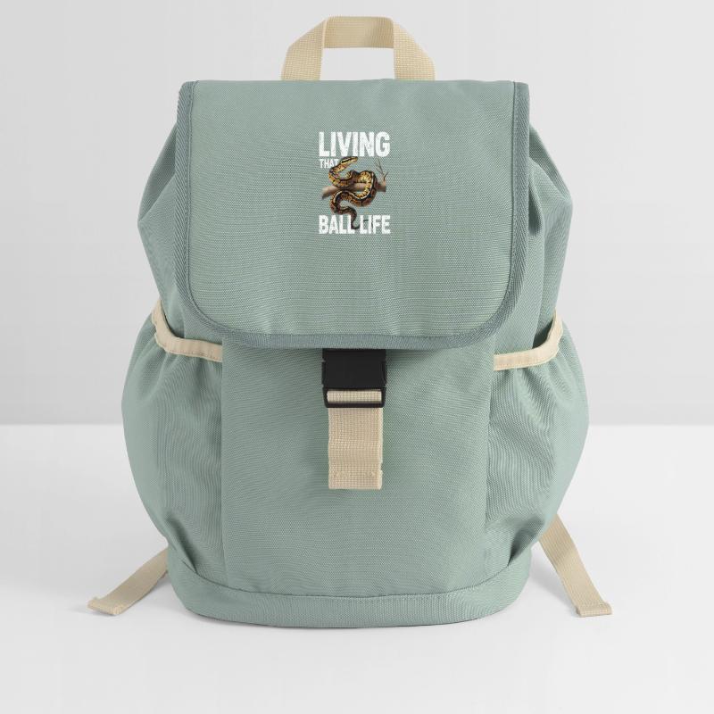 King Python Snakes Lover Terrarium Python Kids’ Recycled Backpack
