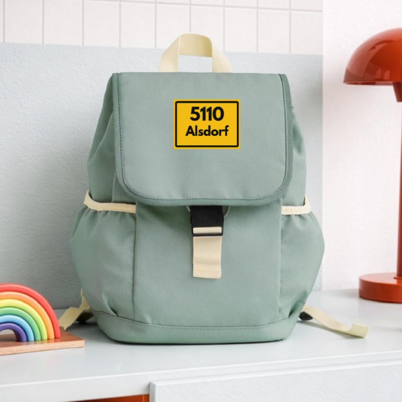 OLD POSTCODE POSTCODE RETRO 5110 ALSDORF Kids’ Recycled Backpack