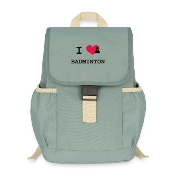 Badminton - Kinder Recycelter Rucksack - Nebelgrün - Vorne