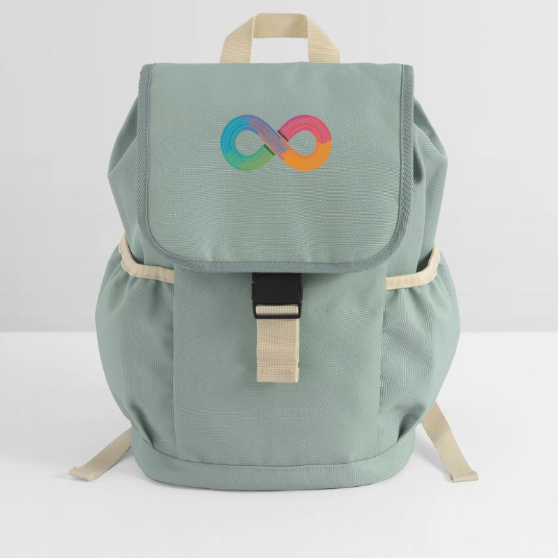 Unendlicher Regenbogen oder doch einfach nur Flow? Kinder Recycelter Rucksack
