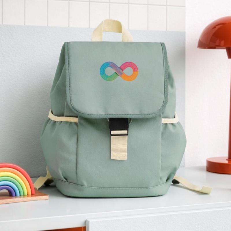 Unendlicher Regenbogen oder doch einfach nur Flow? Kinder Recycelter Rucksack