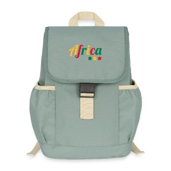 Africa / Africain / Afrique / Africain - Sac à dos enfant recyclé - vert lichen - Devant
