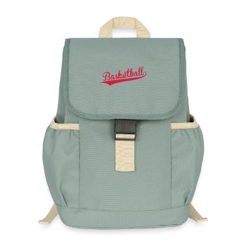 Basketball - Basket Ball - Game - Sport - Player - Kids’ Recycled Backpack - stonewash green - Front