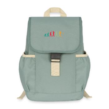 Évolution du basket-ball - Sac à dos enfant recyclé - vert lichen - Devant