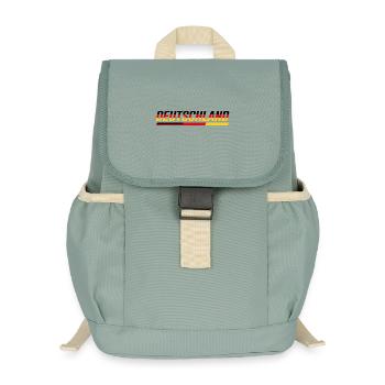 DEUTSCHLAND – Speed Stripe Racing Look - Kinder Recycelter Rucksack - Nebelgrün - Vorne